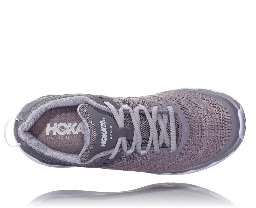 Tenis Hoka One One Mujer Grises - Akasa - UFKO25730